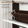 Lirago 3-Door Flip Shoe Cabinet 21.25"x9.44"x47.2" White Panels with Wood Frame-Space-Saving 18-Pair Shoe Organizer - 4 of 4