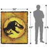 Jurassic World Jurassic World: Dominion Icon Logo Blanket 50"x60" Woven Tapestry - 2 of 4
