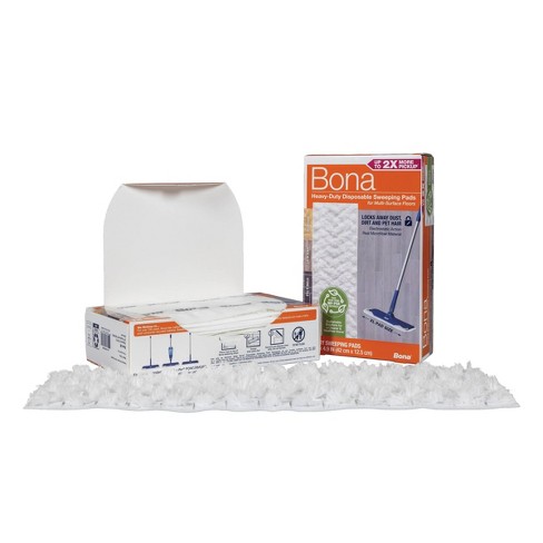 Bona Heavy Duty Disposable Dry Sweeping Pads For Hardwood And Multi ...
