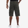 X RAY Men's Belted 12.5" Inseam Knee Length Cargo Shorts (plus size shorts in available) - 2 of 4