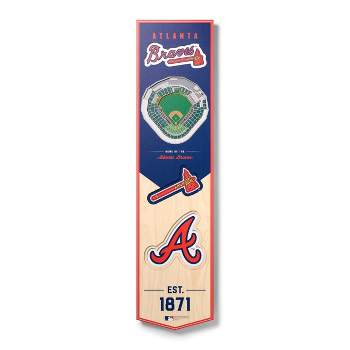 8" x 32" MLB Atlanta Braves 3D Stadium Banner