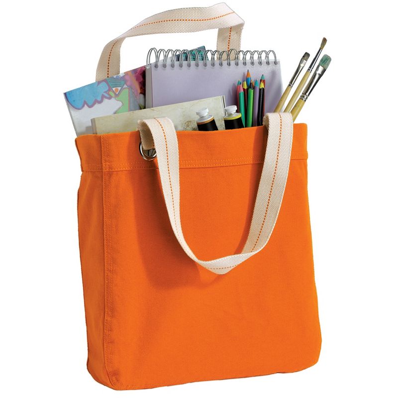 Reusable Tote Handbag Spacious And Durable Canvas Heavy Duty Tote Bag With Interior Pocket, 3 of 7