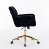 Kumasinova Luxury Velvet Swivel Office with Reclining Back,Chic Height Adjustable Ergonomics Computer Chair with Wheel,Versatile Vanity Chairs - 2 of 4