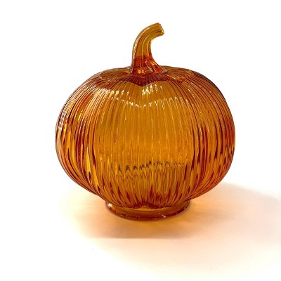 Glass LED Pumpkins Orange - Bullseye's Playground™