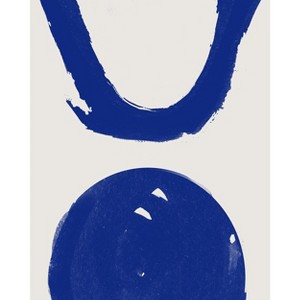 Poster Master Blue Watercolor Circle  08x10 - 1 of 2