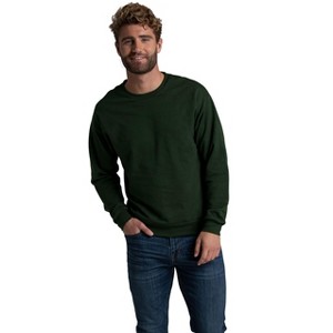Fruit of the Loom Mens Eversoft Fleece Extended Sizes Crewneck Sweatshirts - 1 of 3