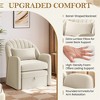 Yaheetech Modern Barrel Shaped Chair with Footrest Storage for Living Room, Bedroom - 4 of 4