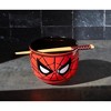 Silver Buffalo Marvel Spider-Man Face 20-Ounce Ramen Bowl and Chopstick Set - 4 of 4