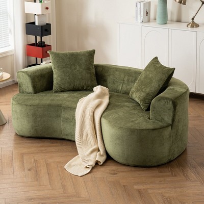 Hrinhom 79.1"W Sleeper Sofa,Modern Sponge Compression Couch,No Assembly