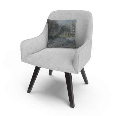 Pierre Renoir Snowy Landscape 16" x 16" Decorative Throw Pillow