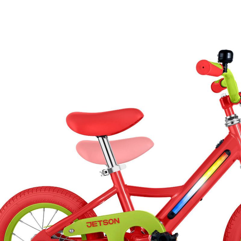 Jetson Light Rider 12&#34; Kids&#39; Light Up Bike - Red/Lime, 6 of 12