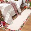 Christmas Area Rug Large Rugs for Living Room Washable Bedroom Throw Mats Non Slip Soft Low Pile Floor Carpet for Kitchen Dining Room - 3 of 4