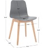 Haddie Molded Plastic Dining Chair (Set of 2) - SFV6902 - Safavieh Couture - 4 of 4