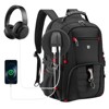 SUGIFT Large Capacity Travel Laptop Backpack with USB Charging Port, Waterproof, Multi-Compartment Business Bag - 4 of 4