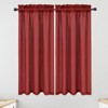 Waffle Weave Waterproof Small Curtain - Decorative Window Cover. Water-Resistant, Easy to Clean & Ideal for Kitchen, Bathroom, RV or Small Spaces - 4 of 4