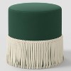 Fringe Drum Ottoman in Velvet - Threshold™ - 2 of 4