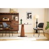Nordlys Set of 2 Metal Dining Chairs In Wood and Corduroy Modern Design Style Upholstery Dining Room - 2 of 4