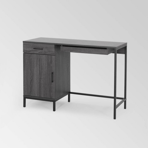 Gallaudet Contemporary Computer Desk Dark Gray Christopher Knight Target