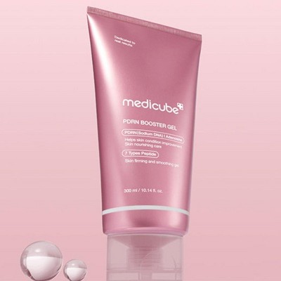 Medicube PDRN (Sodium DNA) Booster Gel (10.14 oz LARGE tube) 7 Peptides for Skin Regeneration & Facial Elasticity