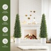 Two 3/4/5FT Faux Cedar Tree, Outdoors UV Protection Faux Cedar Tree Pine Tree, Outdoor Front Porch Décor - 4 of 4