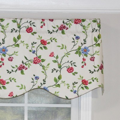 Floral Spring Cotton Rod Pocket Valance, 50" x 15"