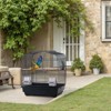 20.5" Travel Bird Cage - Portable Metal Carrier w/Perches for Parakeets, Canaries & Finches, Handle & Easy-Clean Tray - 2 of 4