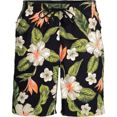 Мужские брюки Lands' End Men's 9" Volley Hydroliner Swim Trunks - Large - Red Fish/Soft Sky Blue — фото 3
