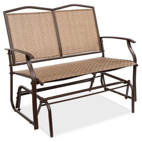 Patio swing best sale glider bench