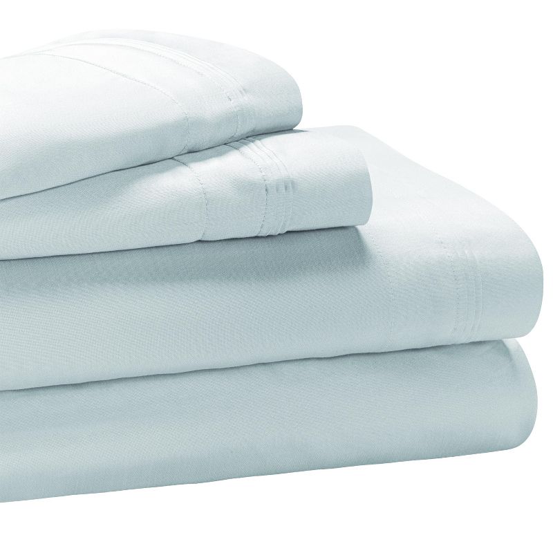 Luxury Cotton 1000 Thread Count Solid Extra Deep Pocket 4 Piece Bed Sheet Set by Blue Nile Mills, 1 of 6