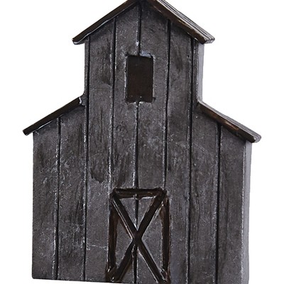 Antique Gray Farmhouse Barn Shower Curtain Hooks Set