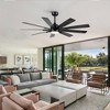 BestParts 62" Modern Farmhouse Ceiling Fan - Black Plywood Blades, Smart App Control, Energy-Saving Motor - 4 of 4