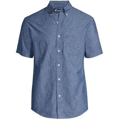 Ralph Lauren long-sleeved button-down chambray shirt, men's size XL cotton Blue type light blue Vintage Second Hand