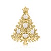 Ross-Simons 3.5-4mm Cultured Pearl Christmas Tree Pin/Pendant Necklace in 18kt Gold Over Sterling With Single Diamond Size 18 - 4 of 4
