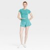 Women's Knit Cropped Short Sleeve Top - JoyLab™ - 3 of 3