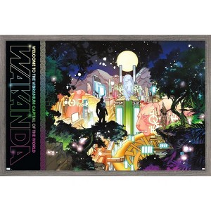 Trends International Marvel: Hero Lands - Wakanda 2 Framed Wall Poster Prints - 1 of 4