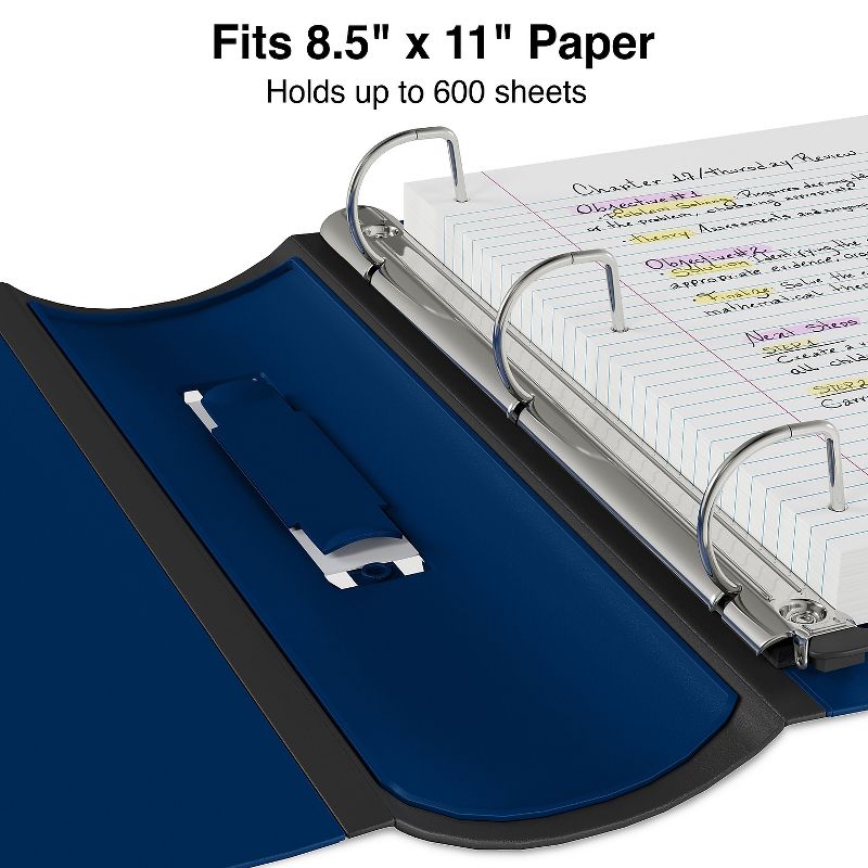 Staples Better 3-Inch D 3-Ring View Binder Blue (15127-CC) 702875, 4 of 9