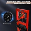 Hydraulic Press, 6 Ton 13000LBS H-Frame Shop Press with Gauge & Movable Plates for Garage Professional - 3 of 4