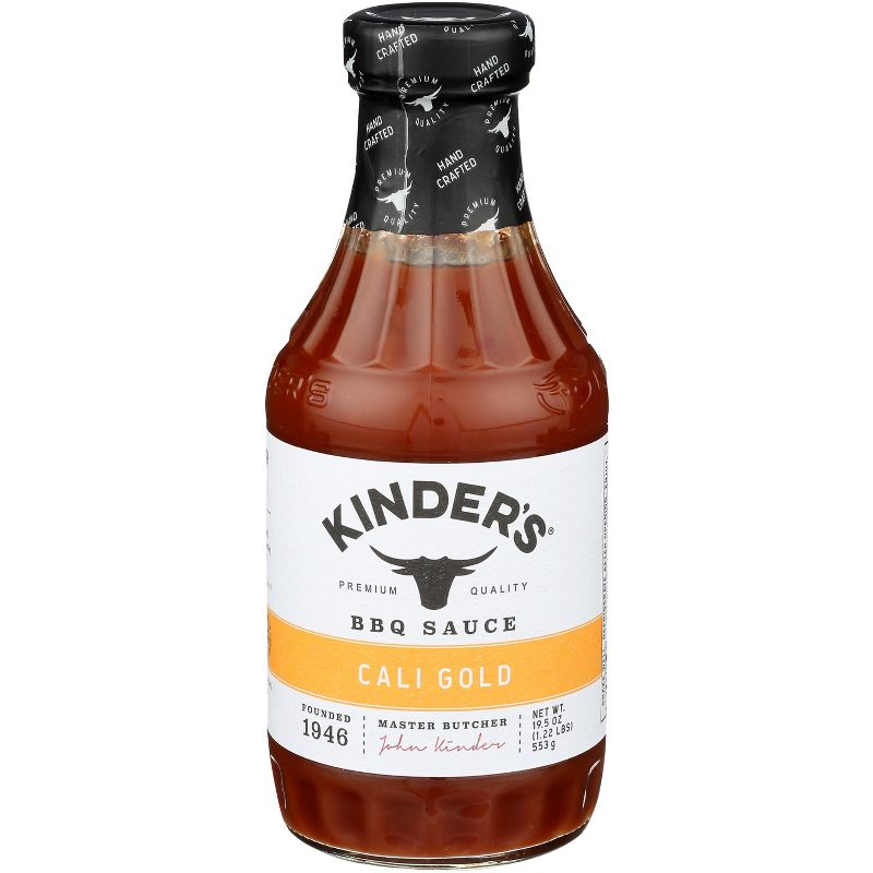 Kinder's Cali Gold BBQ Sauce - Case of 6 - 19.5 oz, 1 of 2
