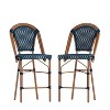 Taylor & Logan Set of 2 Nadia Stacking French Bistro Counter Chairs - 2 of 4