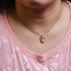 Haus of Brilliance 10K Yellow Gold Plated Silver 1/5 Cttw Diamond Ribbon Heart Pendant Necklace - 4 of 4
