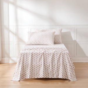 Lush Décor Twin 4pc Prisha Floral Sheet Set Peach - 1 of 4