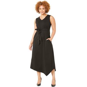 Catherines Women's Plus Size Liz&Me® Sleeveless Ponte Knit Dress