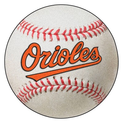 MLB Baltimore Orioles 27"x27" Script Baseball Rug