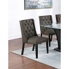 NicBex Set of 2 Dining Chair with Tufted Button Back & Wood legs for Living Room - 2 of 4