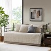 Vynxaria 6-Piece Reversible Scalloped Edge Daybed Cover Set - Cottage Charm, Twin Size - 2 of 4