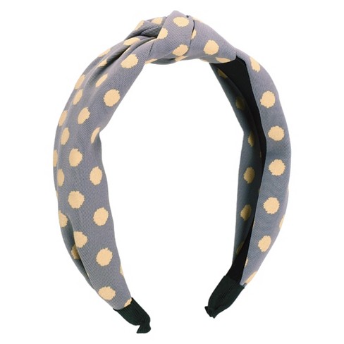 Unique Bargains Women's Elegant Twill Dot Knotted Hairband 6.69"x5.12" 1 Pc - image 1 of 3