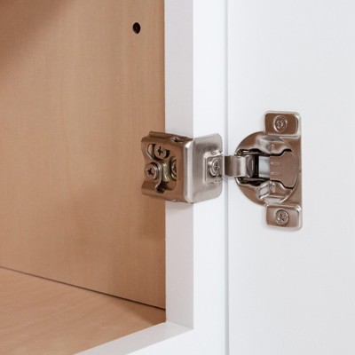 HOMLUX Easy-DIY Shaker White Ready to Assemble Wall Kitchen Cabinet 2 Doors-3 Shelves