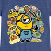 Girls' - Despicable Me Minions - Minion & Banana Stickers Fitted Short Sleeve Graphic T-Shirt - 2 of 4