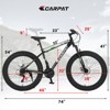 Grungis Mountain Fat Tire Bike for Teens & Adults with Front Suspension,Shimano 21 Speed Bike with High-Carbon Steel Frame,Dual Disc Brake - 2 of 4