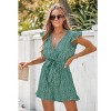 Women's Flutter V-Neck Straight Leg Romper - Cupshe - 2 of 4
